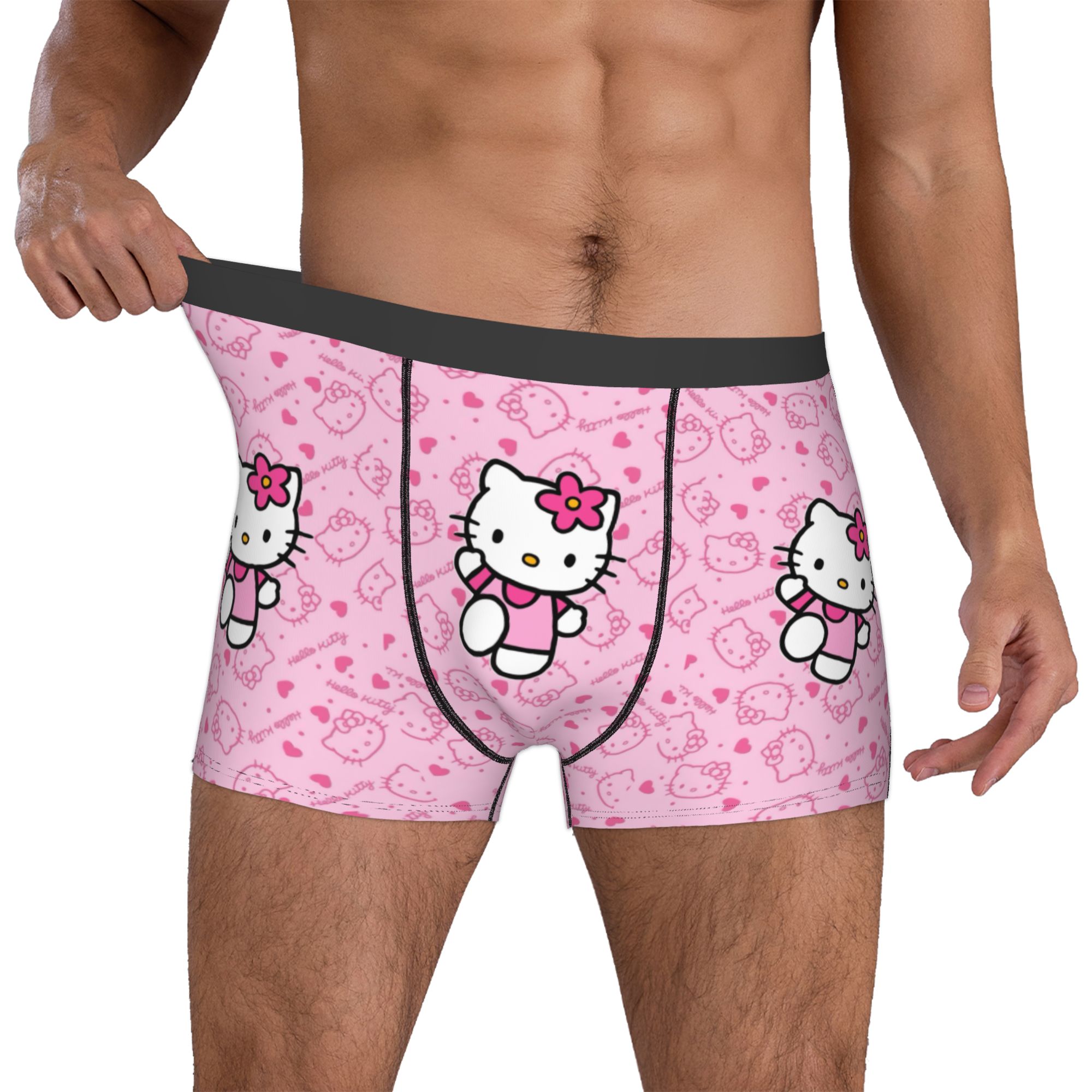 Boyshort Underwear - Mutandine da Ragazza con Stampa Gattino,
