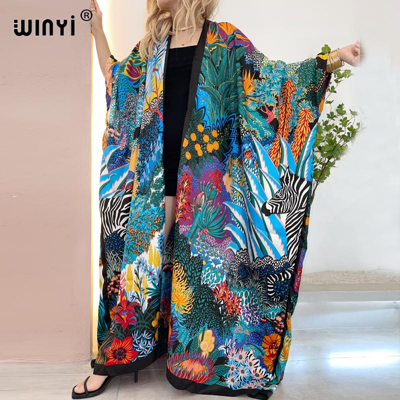 Robe Silk Women - WINYI Africa medio oriente kimono donna