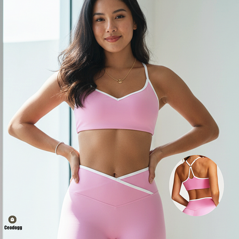 Sports Bra High Impact - Reggiseno sportivo da donna per palestra,