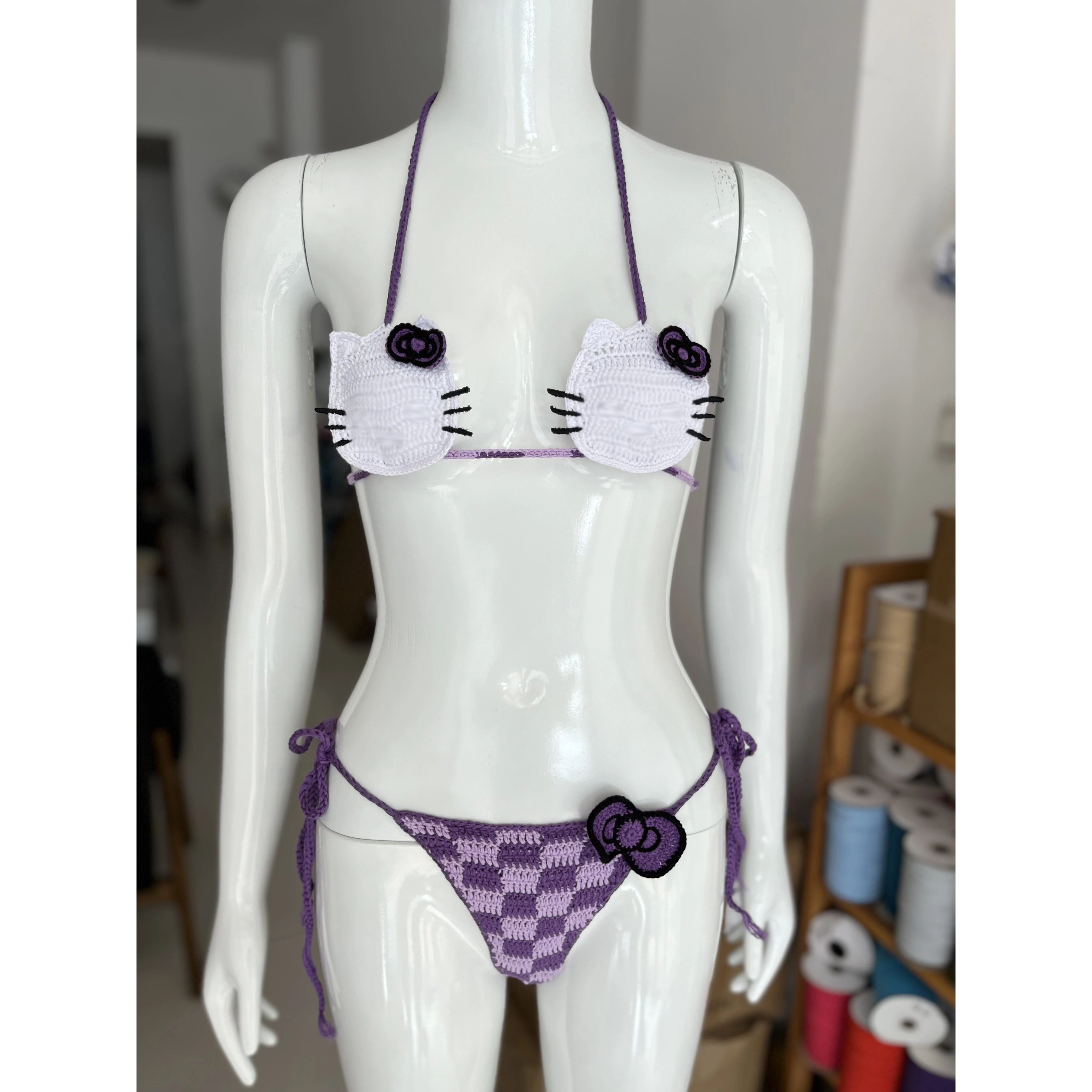 Thong Bikini Women - Set Bikini Hello Kitty, Costume da