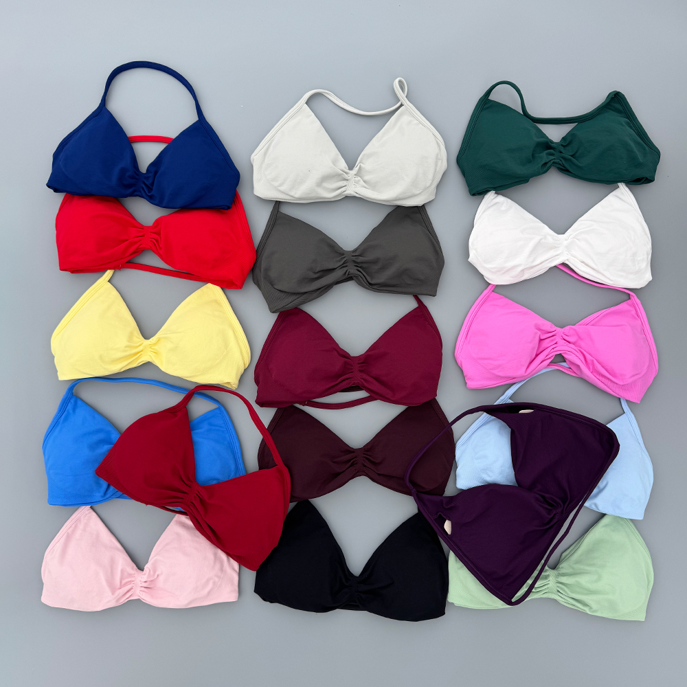 Sports Bra High Impact - Reggiseno Sportivo con Spalline, Top da