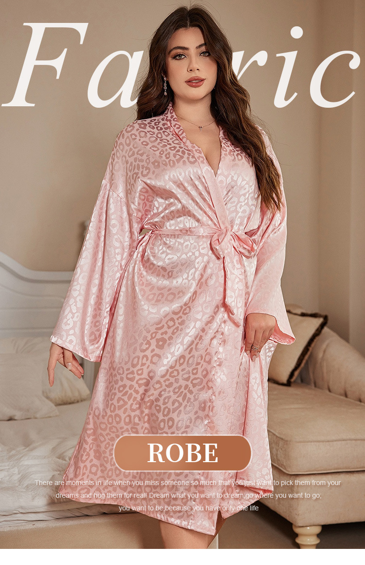 Robe Silk Women - Vestaglia Plus Size da Donna, Pigiama,