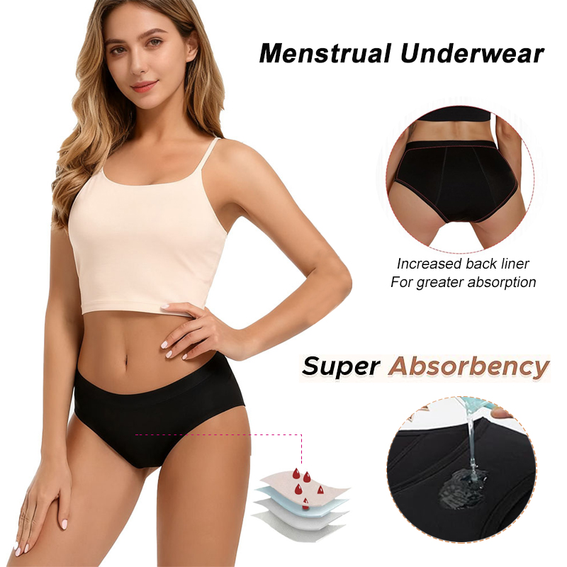 Period Panty Absorbent - Mutandine mestruali a 4 strati anti-perdita