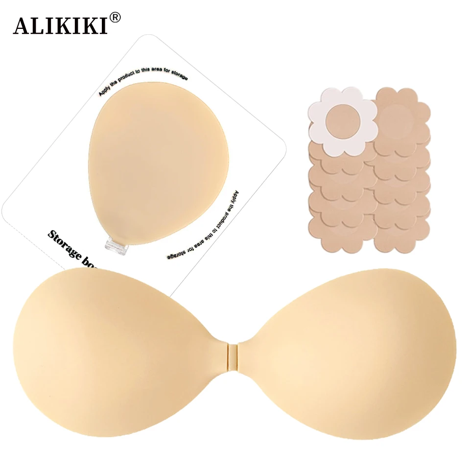 Strapless Bra Backless - Reggiseno adesivo push-up senza spalline in