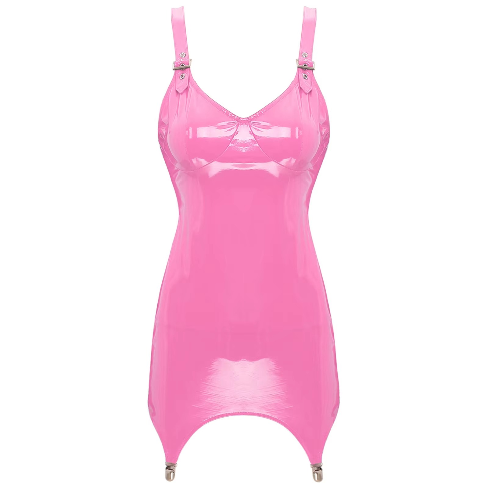 Babydoll Chemise Night - Mini abito da donna con scollo
