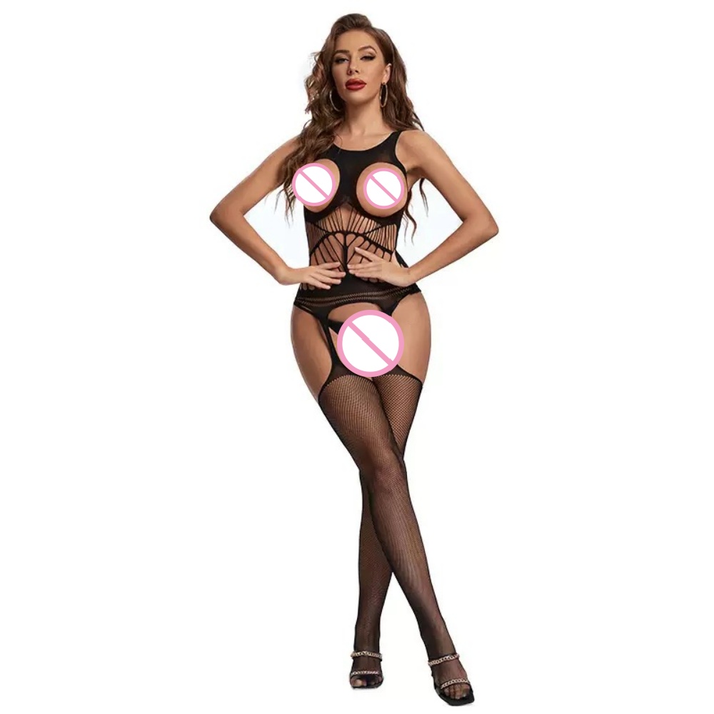 Bodystocking Fishnet - Body senza cavallo, Bodystocking trasparente, Completo