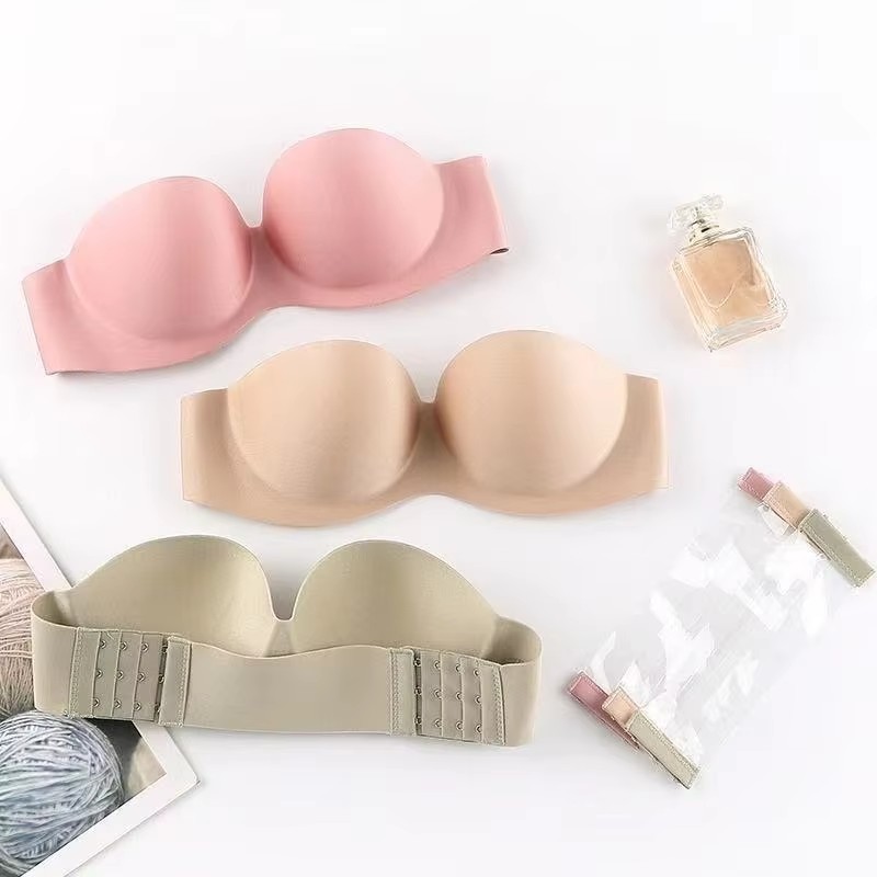 Strapless Bra Backless - Reggiseno sexy senza spalline da donna,