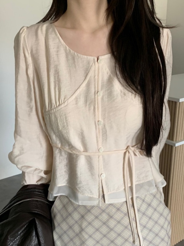 Corset Waist Cinch - Primavera 2026 Camicia da Donna Chic