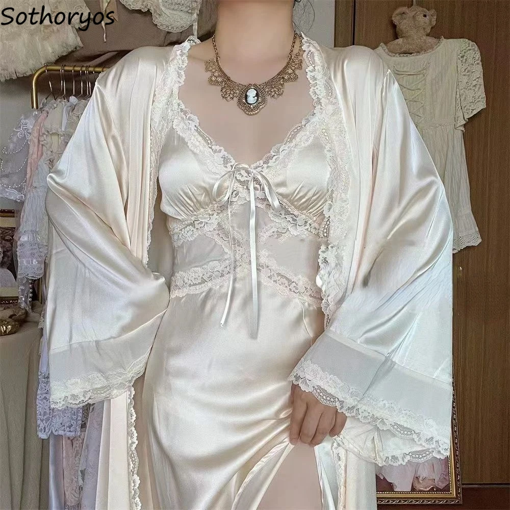 Robe Silk Women - Set di vestaglia in seta da