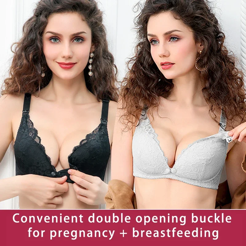 Nursing Bra Sleep - Reggiseno Allattamento Senza Ferretto con Pizzo
