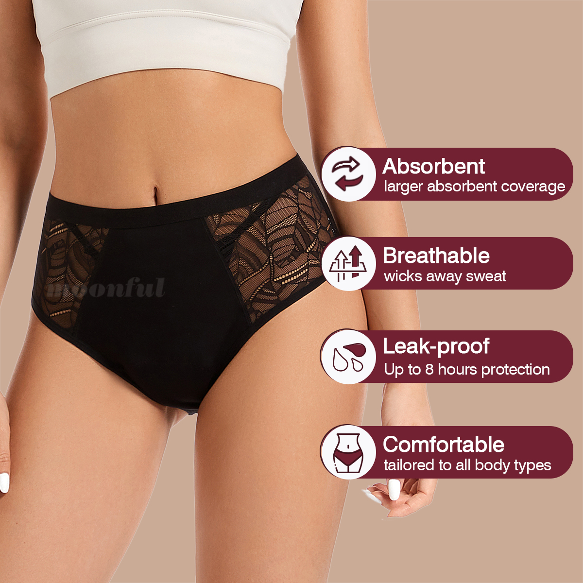 Moonful Mutandine Mestruali da - Period Panty Absorbent recensione e prezzo