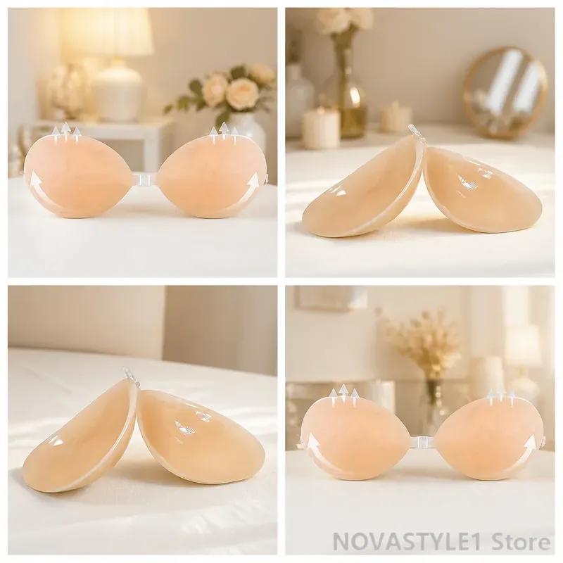 2 cuscinetti in silicone per i - Silicone Bra Adhesive recensione e prezzo