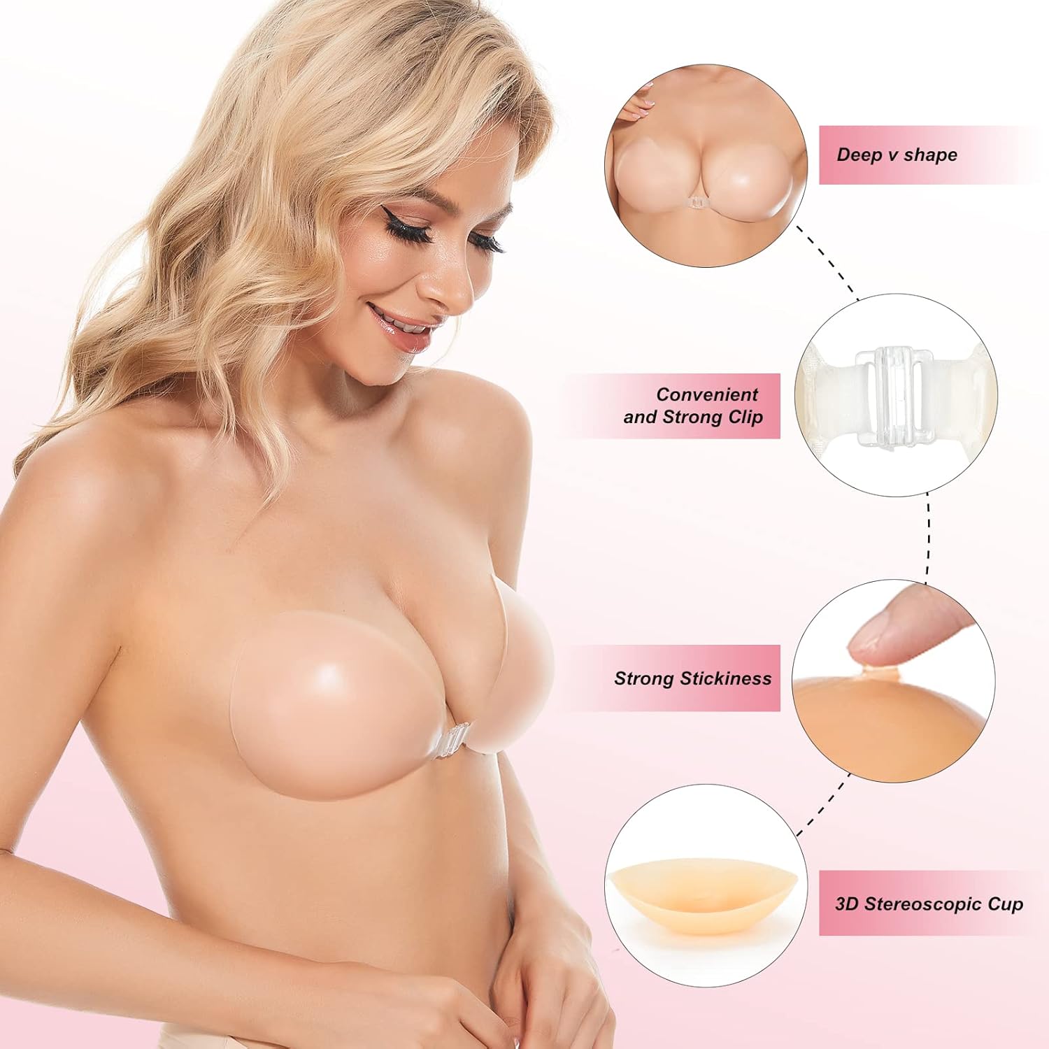 Reggiseno Adesivo Push-Up Invi - Silicone Bra Adhesive recensione e prezzo