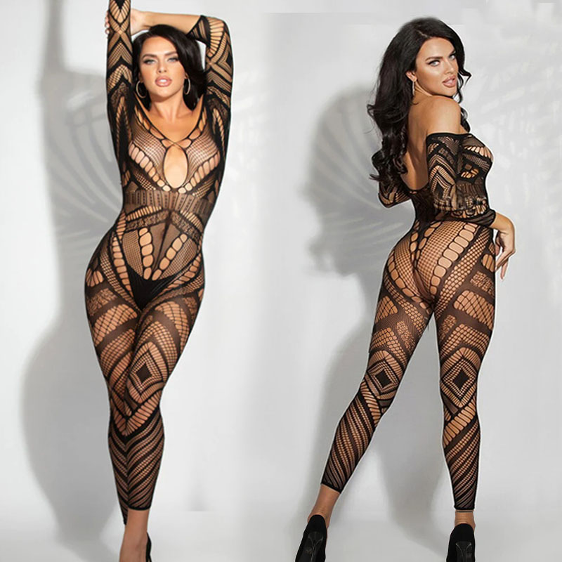 Calze sexy a rete porno Donna  - Bodystocking Fishnet recensione e prezzo