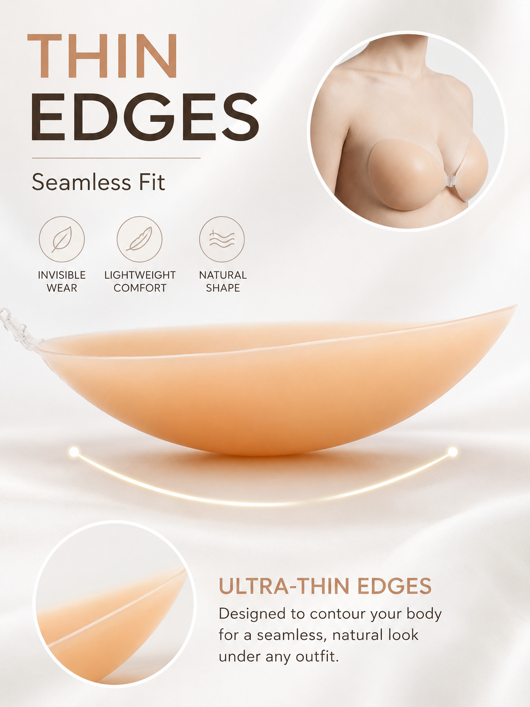 Reggiseno invisibile push-up i - Strapless Bra Backless recensione e prezzo