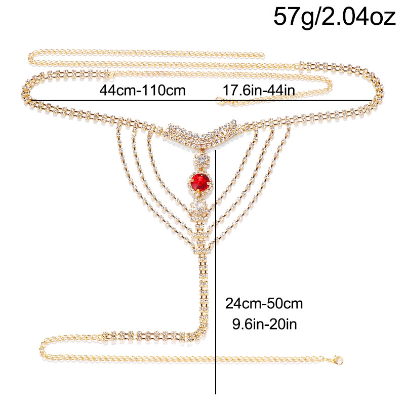 Catena per il corpo con strass - Thong Bikini Women recensione e prezzo