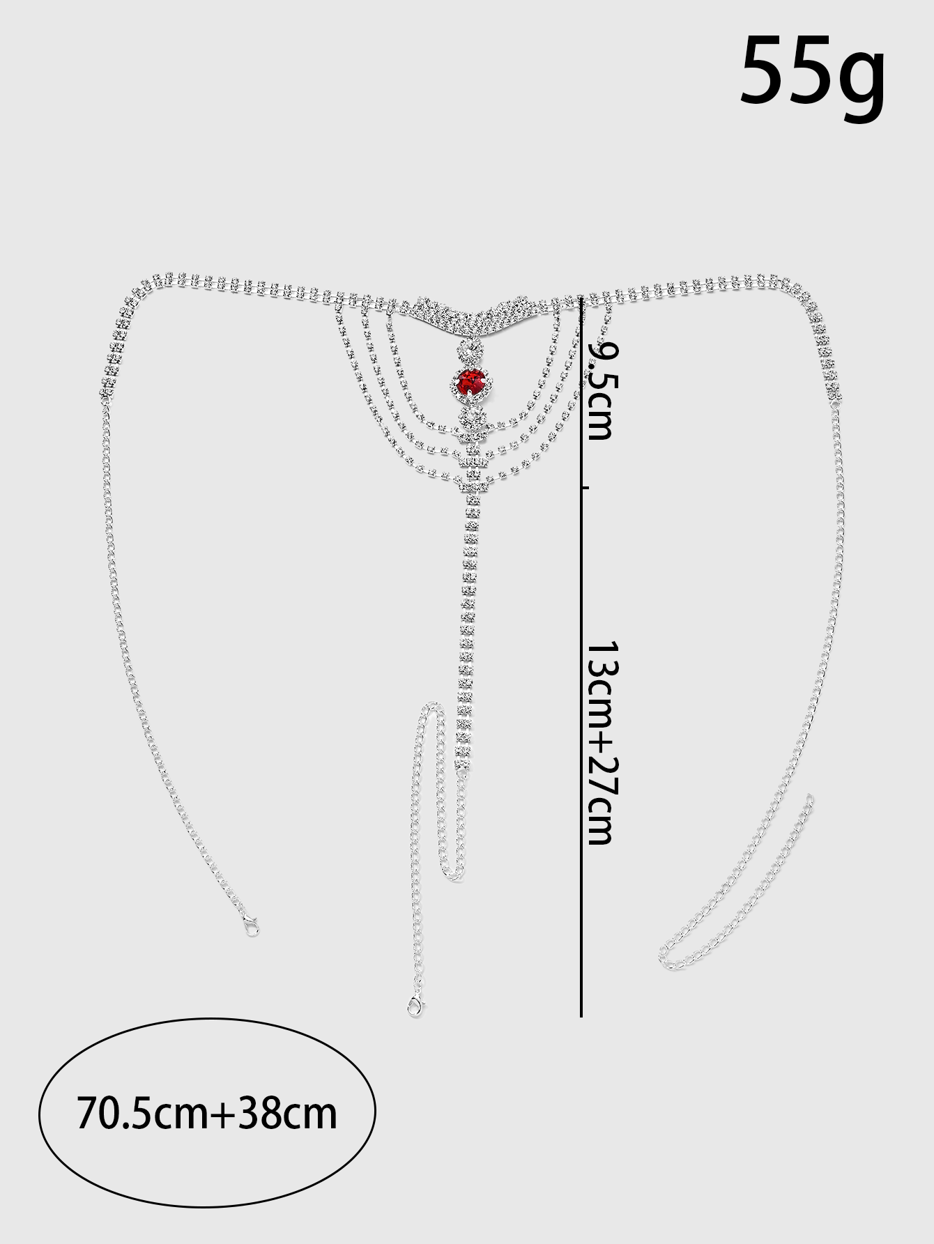 Catena per il corpo con strass - Thong Bikini Women recensione e prezzo