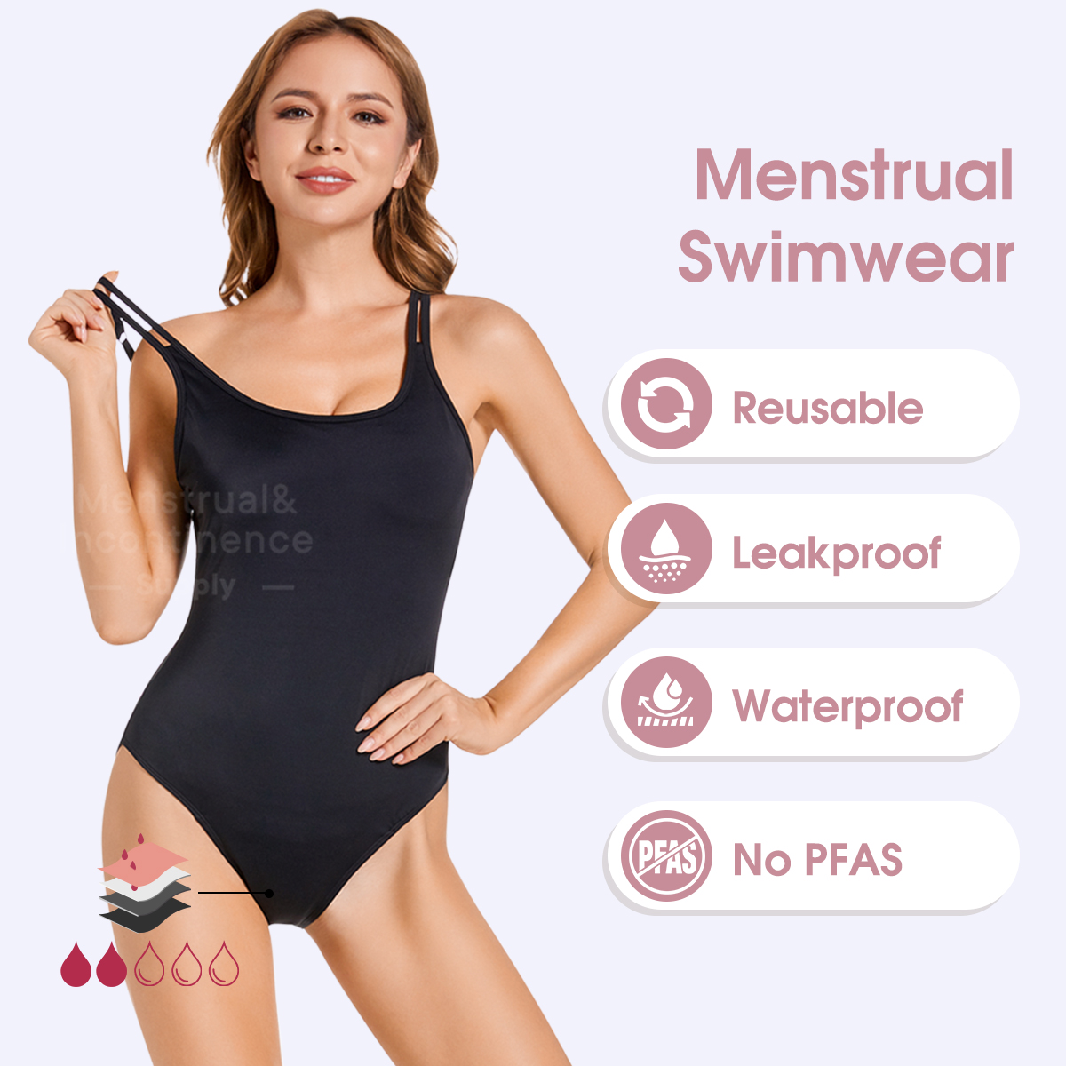 Costume da bagno mestruale da  - Period Panty Absorbent recensione e prezzo