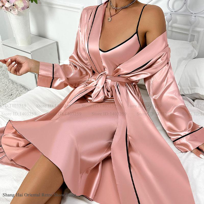 Set di vestaglia lunga sexy Tw - Robe Silk Women recensione e prezzo