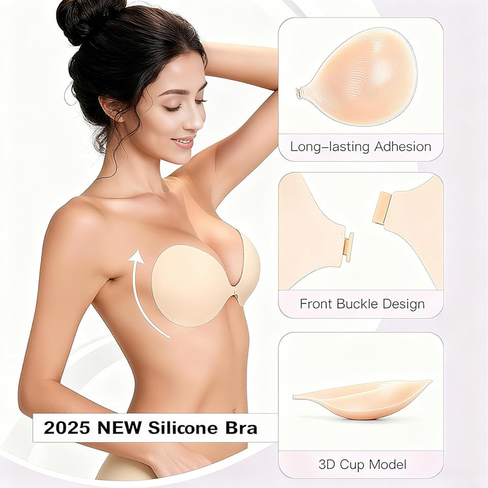Reggiseno adesivo push-up senz - Strapless Bra Backless recensione e prezzo