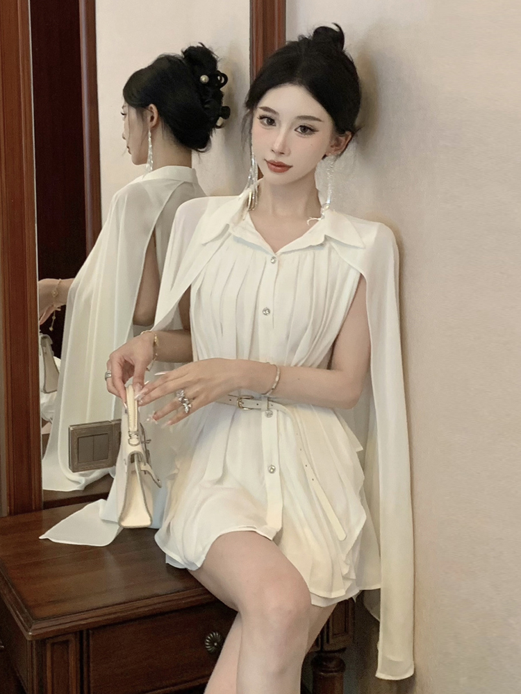 Elegante Camicia Bianca in Chi - Corset Waist Cinch recensione e prezzo