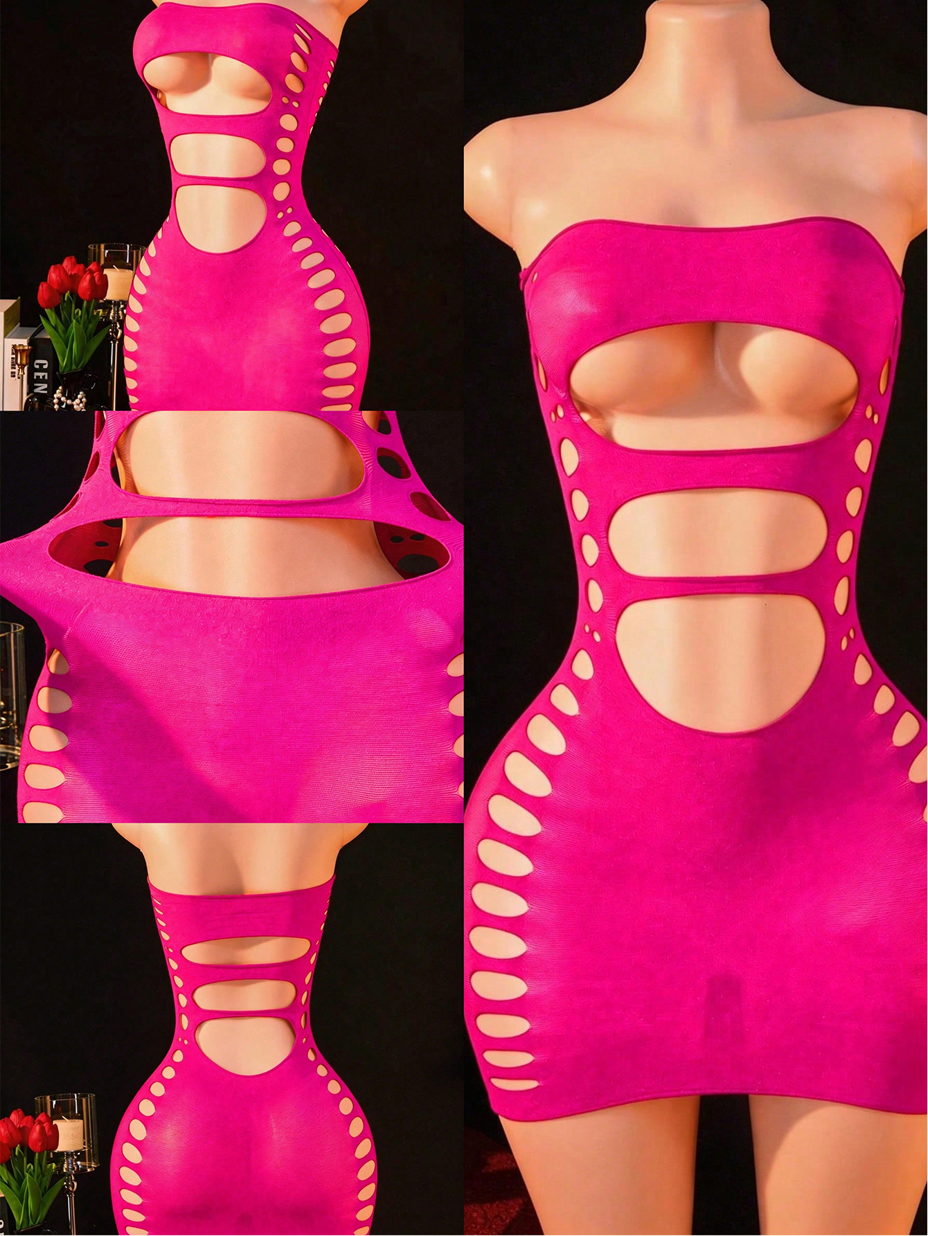 FHSEER Abito Mini a Rete per D - Babydoll Chemise Night recensione e prezzo