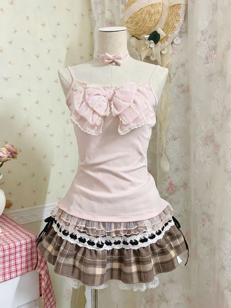 Set di Tre Pezzi Stile Giappon - Cami Top Lace recensione e prezzo