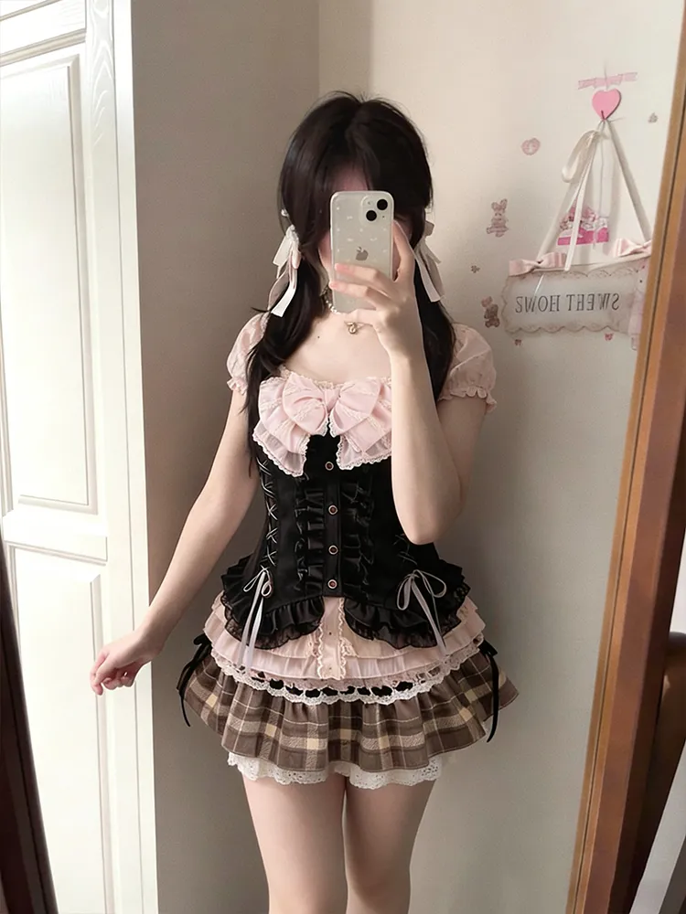 Set di Tre Pezzi Stile Giappon - Cami Top Lace recensione e prezzo